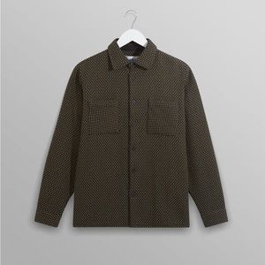Wax London Whiting Overshirt Black/Khaki Stepney Men’s Medium